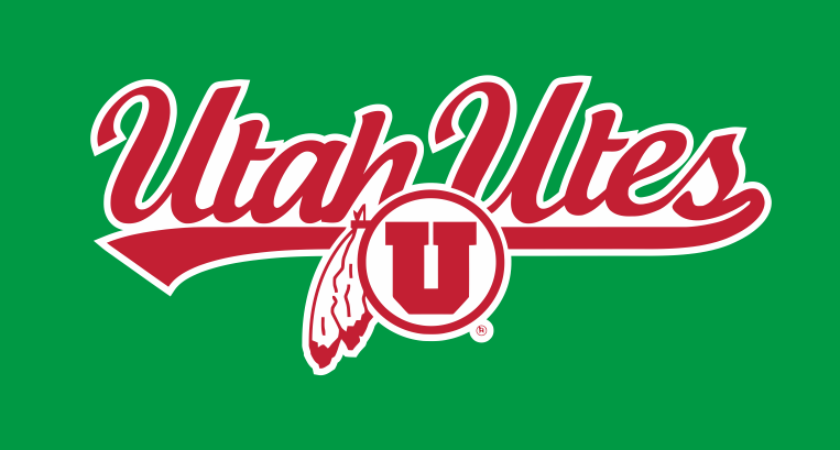 Utah Utes logo white outline 02 iron on paper